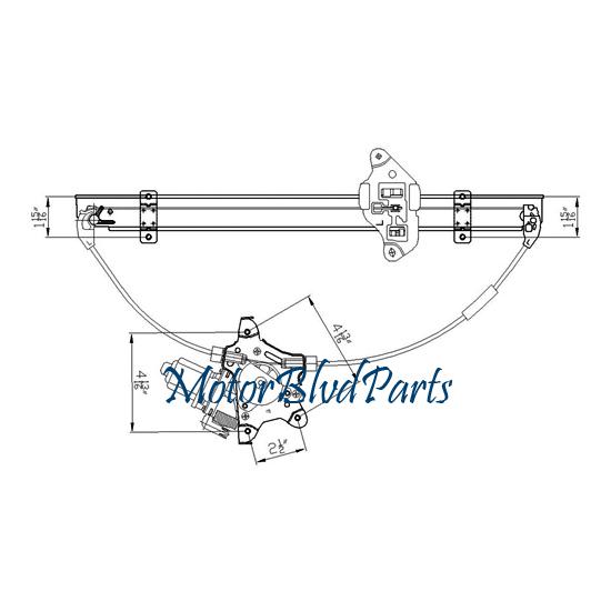 05-11 frontier/pathfinder/xterra power cable window regulator assy front left