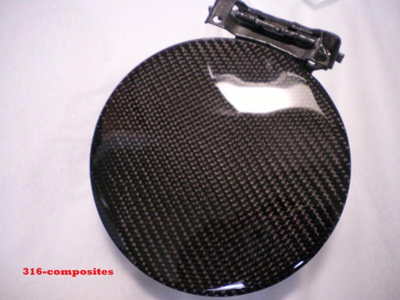 02-05 honda civic hatchback si ep3 carbon fiber fuel door gas lid 