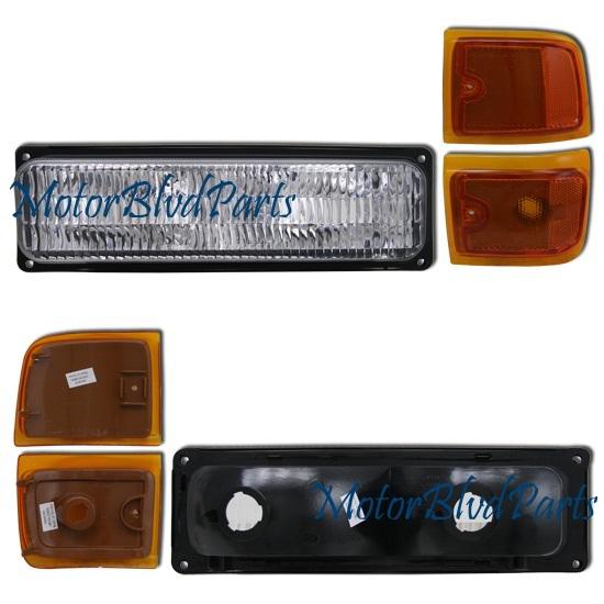 96-02 savana/rally/express bumper/signal+corner light l