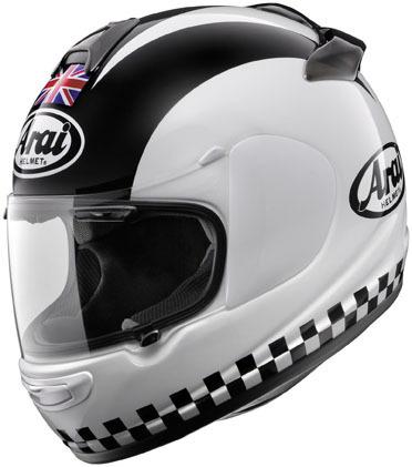 New arai vector-2 phil reed replica full-face adult helmet, white, xs