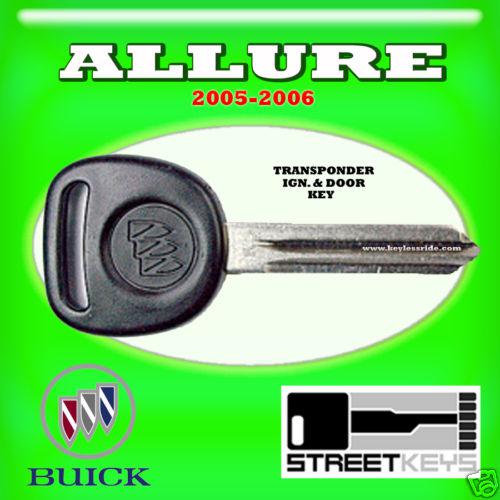 05 06 buick allure transponder chip ignition key blank