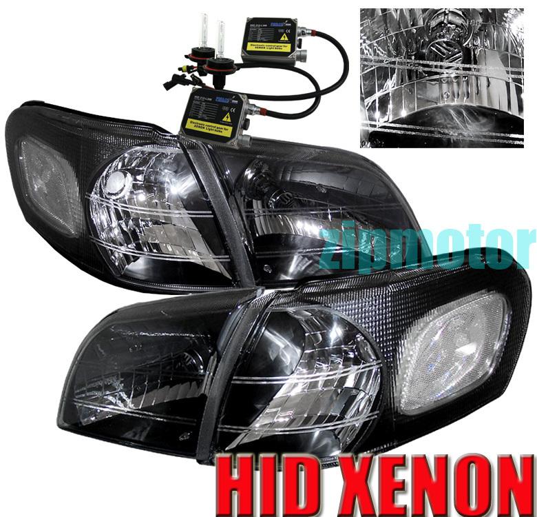 97-05 chevy venture/99-05 montana/97 98 trans sport black head lights+corner+hid