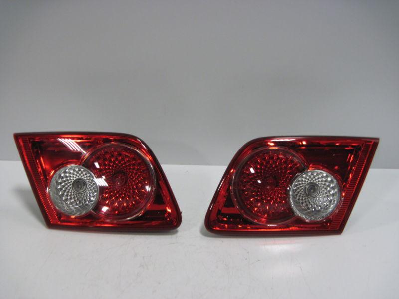 03 04 05 mazda 6 sedan inner trunk tail light tail lamp left & right pair oem