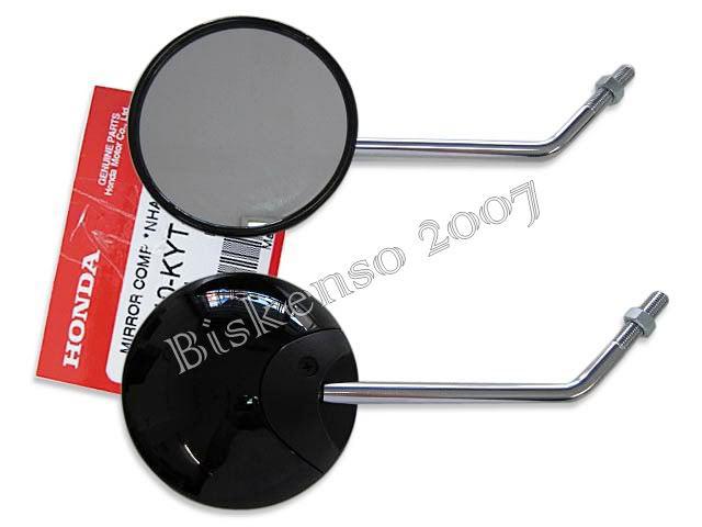 Honda cb500 cb550 l/r mirror set "black" genuine