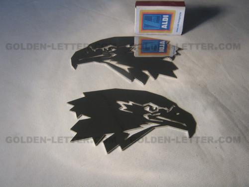 Eagle head left-right,pair,metal,new (jus-qep-7n)