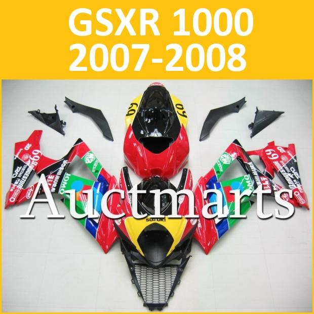 Fit suzuki 07 08 gsxr 1000 gsx-r 2007 2008 fairing bodywork plastics k7 i36 b02