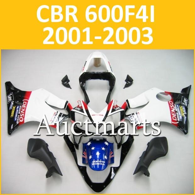 Fit honda 01 02 03 cbr 600f f4i 2001 2002 2003 fairing kit abs plastics c12 b02