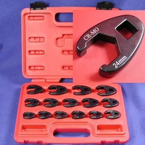 15 crmo crowfoot wrench set metric tool flare nut hq hd