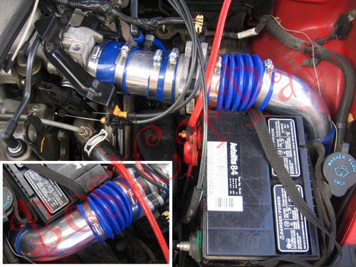 Bcp blue 99-05 grand am/alero 3.4l v6 cold air intake induction kit + filter