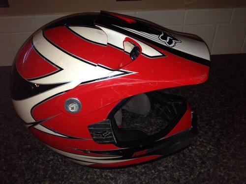 Fox racing dirt bike helmet atv off road size large 59-60cm motorcross mx tracer