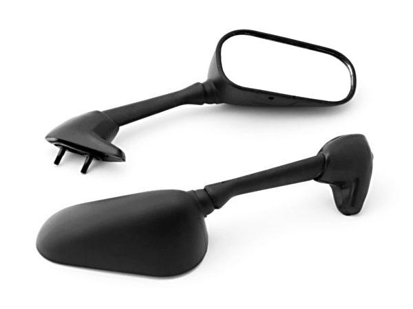 Black replacement motorcycle mirrors left & right for 1998-2002 yamaha yzf r6