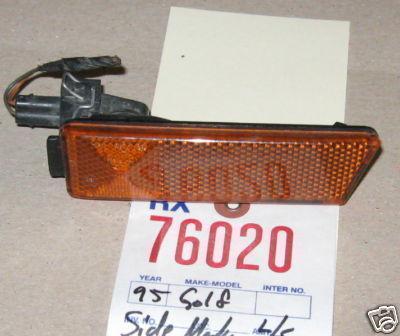 Golf jetta front side marker light lamp left 1993 1994 1995 1996 1997 1998 1999