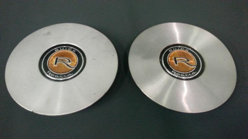 Set of two buick reatta center caps  1645004  9688