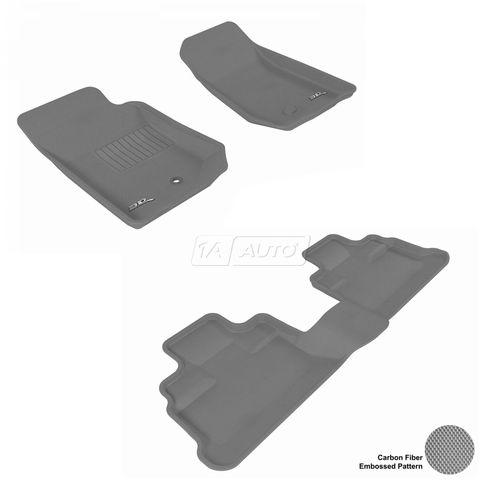 Custom fit floor liner front rear gray driver passenger set for 07-13 wrangler