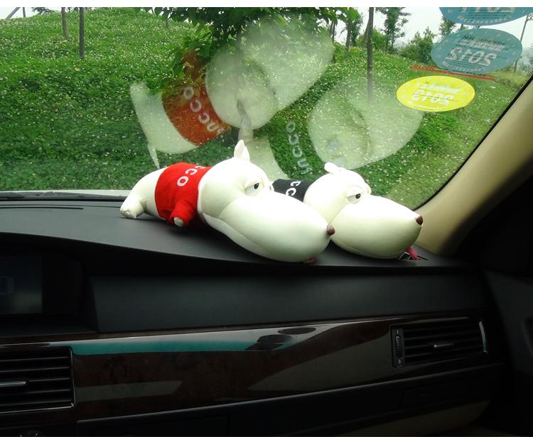 Pair of healthy bamboo-charcoal air cleaner bag toy dog for car & home