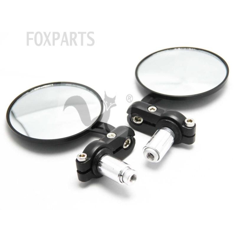 Universal 3" bar end rearview round mirror for suzuki gsx r  gs 600 650 700 750 