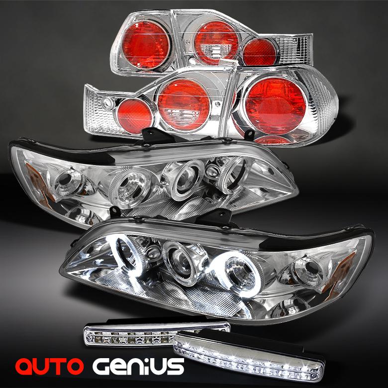 98-00 accord 4dr projector headlights + altezza tail lights + daytime led drl