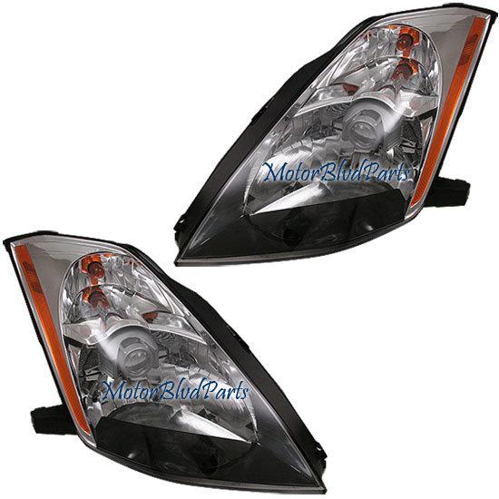 03-05 350z halogen headlights headlamps right+left pair