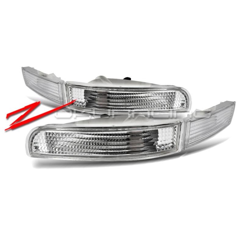 95-99 nissan maxima front clear bumper signal lights