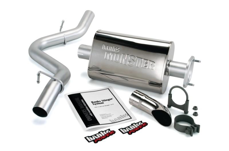 Banks power 51314 monster exhaust 04-06 tj wrangler