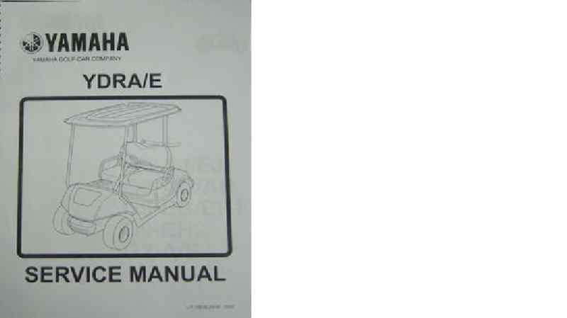 Yamaha golf cart repair service manual g29 2007 - 2010 on cd gas and electric