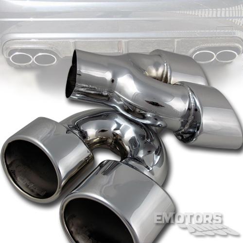 Mercedes benz w204 c63 rear dual exhaust pipe tip c300 sport c350 08 11 Ω