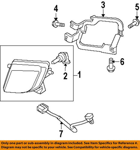 Mazda oem gs3l51680 fog light-fog lamp assembly