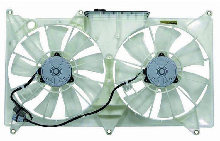 Depo ac condenser and radiator cooling fan assy lexus gs300 v6 gs400 gs430 v8