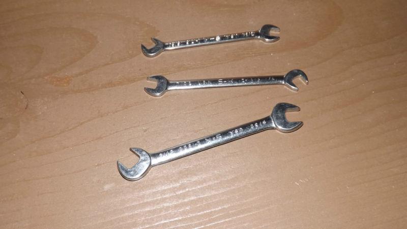 Sk s-k  wrench lot of 3 open end 13/64 15/64 9/32 5/16 7/32 1/4