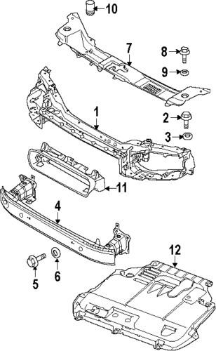 Volvo 986501 genuine oem factory original radiator support washer