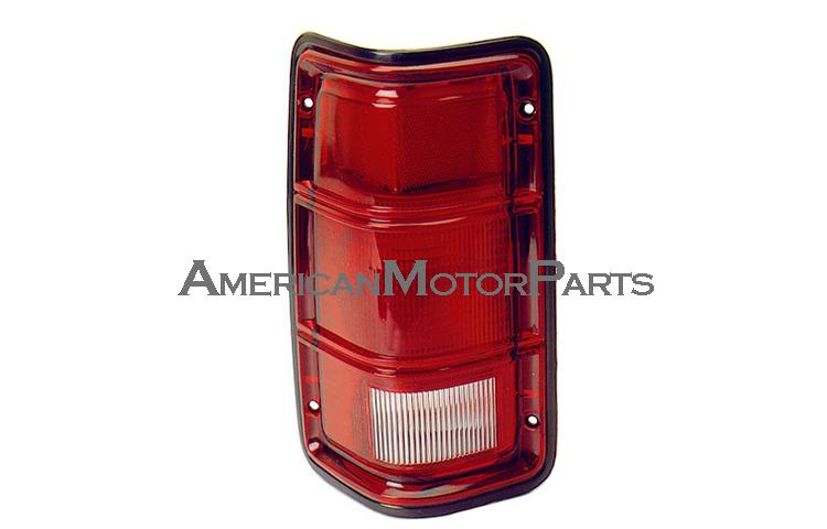 Depo pair replacement black trim tail light 87-93 dodge ramcharger trailduster