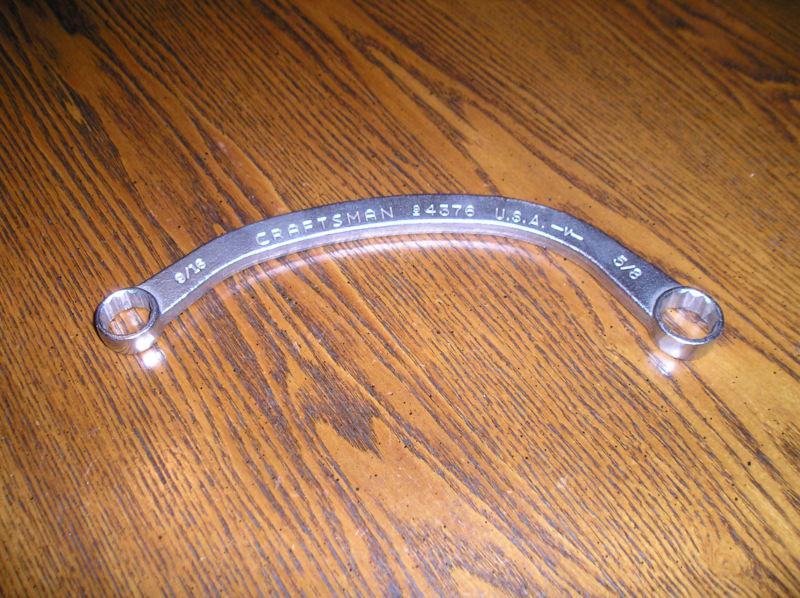 Craftsman 9/16" by 5/8" manifold & starter obstruction wrench 4376 halfmoon