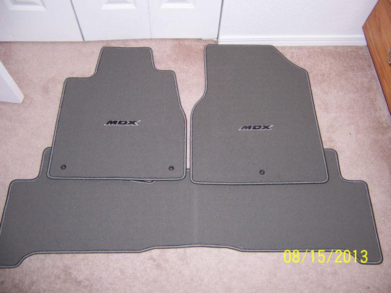 Acura mdx floor mats 2007 2008 2009 2010 2011 2012 2013