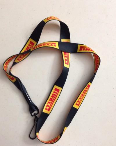 Pirelli tires lanyard car key chain strap with metal clasp memorabilia new