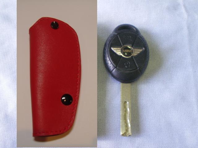 Mini cooper key remote fob glove cover red