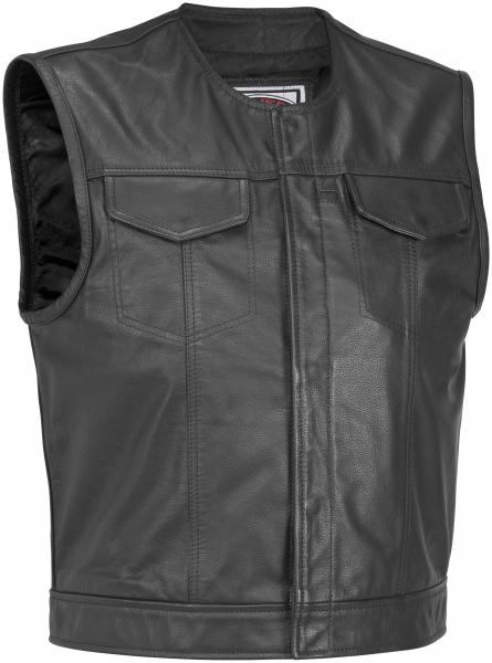 River road vandal leather vest black xxxl 3xl xf09-3611