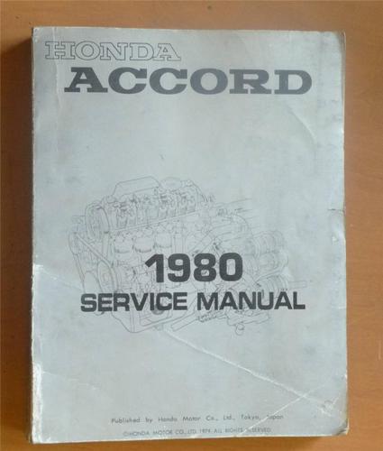 1980 honda accord service repair manual