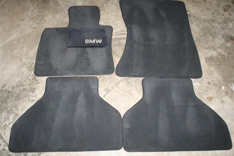 Oem bmw x5 x6 floor mats black carpet complete set 07 08 09 10 11 12 3.0 4.8