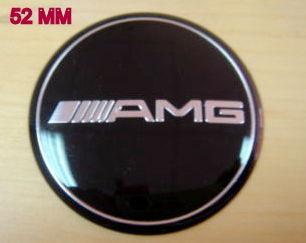 Metal logo 52mm steering wheel sticker emblem badge amg mercedes benz balck