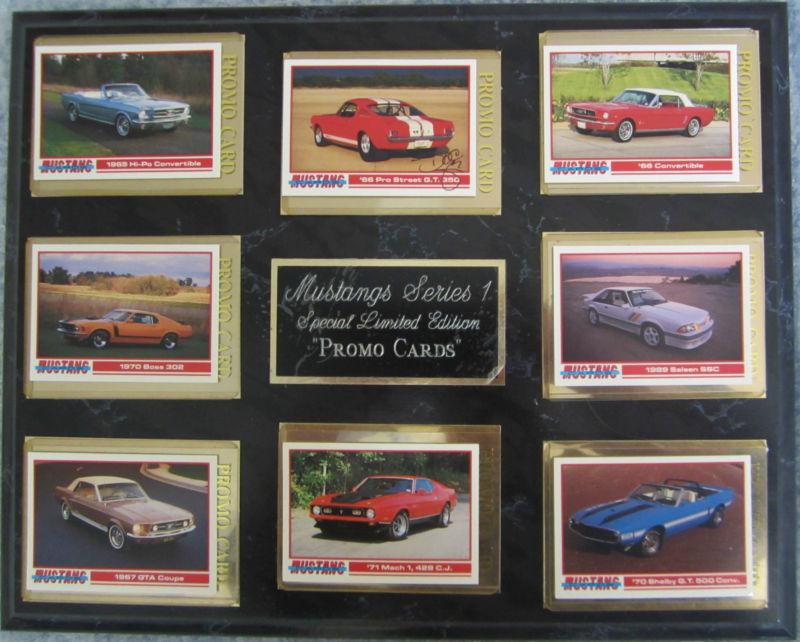 Carroll shelby/mustang "promo" series l collector cards  "autographed by owners"