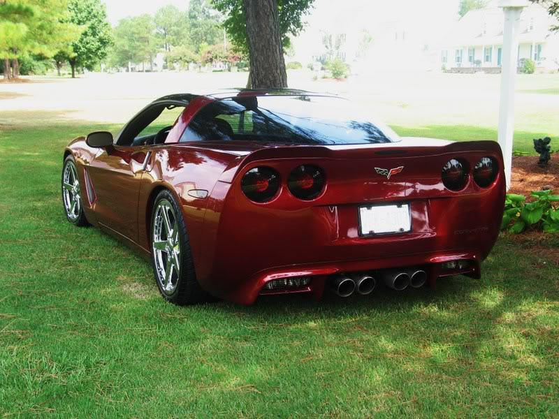 2005-13 corvette rear black out kit c6 blackouts 5pc set! (light tint)