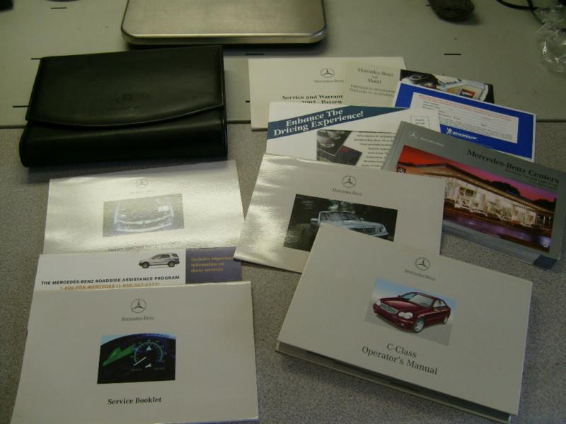 2002 mercedes c class factory owners manual book set