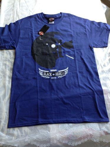 New 2013 genuine harley davidson mens t-shirt"black-n-blue 20th anniversary"sz m