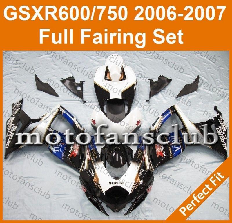 Fit suzuki gsxr 750 gsxr 600 06 07 gsx-r 2006 2007 fairing bodywork k6 #34 b