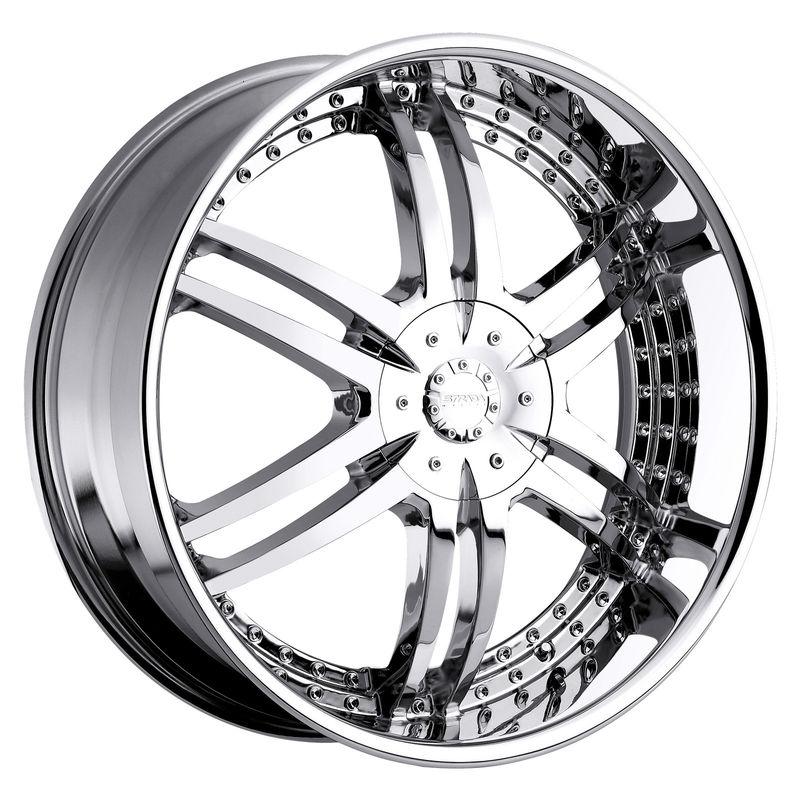 22" inch 6x5.5 6x135 chrome wheels rims 6 lug silverado 1500 sierra ford f150