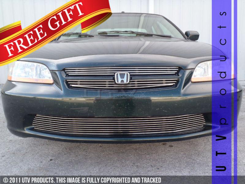 1998 1999 2000 honda accord combo billet grille kit 3pc chrome 4dr sedan 98 99  