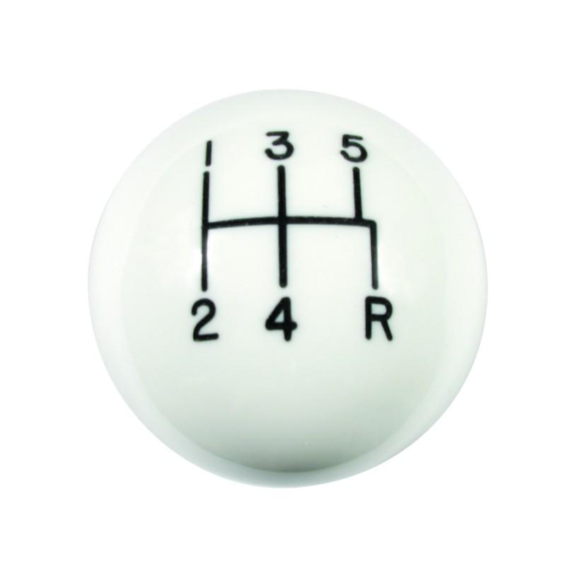 Hurst shifters 1630016 white 6-speed pattern classic shifter knobs -