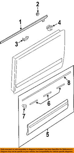 Subaru oem 91112sa130 front door-molding assembly