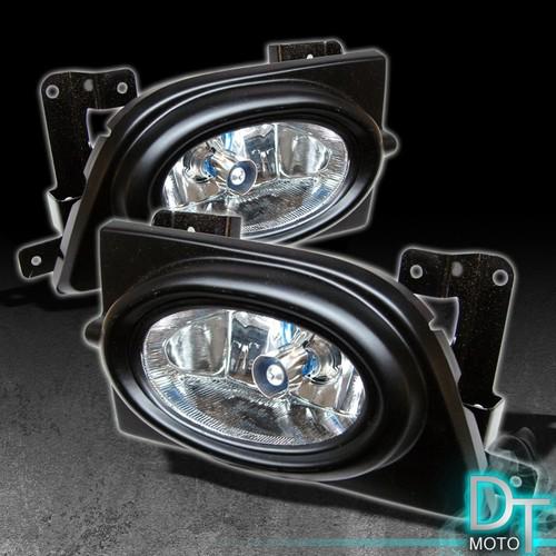 06-08 civic 4dr 4 door sedan clear bumper fog lights lamps w/ switch & bulbs