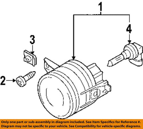 Volkswagen oem 1t0941700d fog light-fog lamp assembly